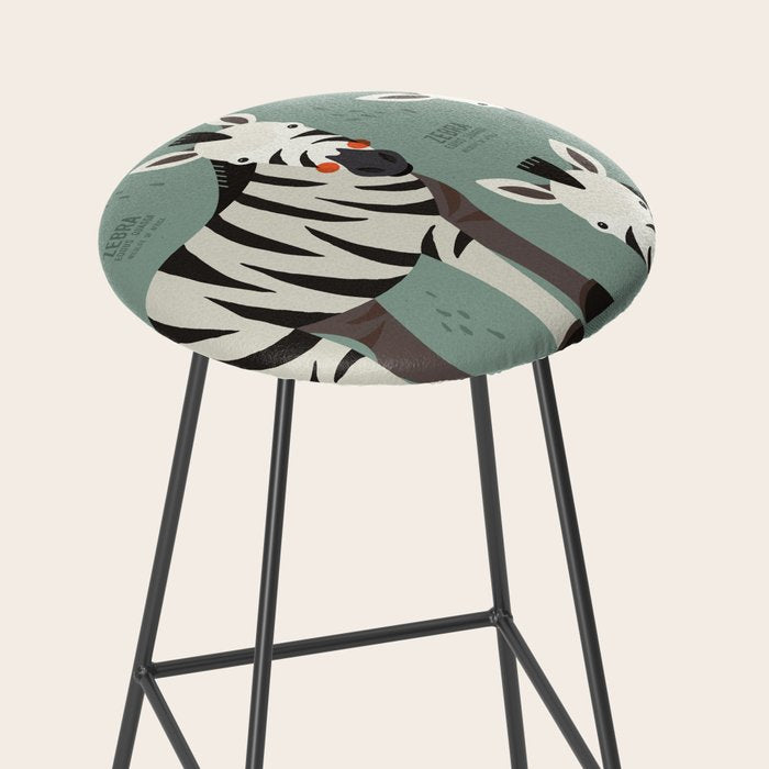 Zebra, Wildlife of Africa Stool Gallery Image 2