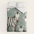 Zebra, Wildlife of Africa Comforter Gallery Image 6