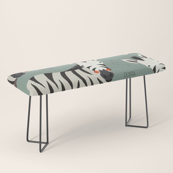 Zebra, Wildlife of Africa Bench Gallery Image 1