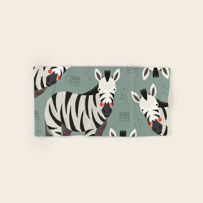 Zebra, Wildlife of Africa Bath Towel Gallery Image 1