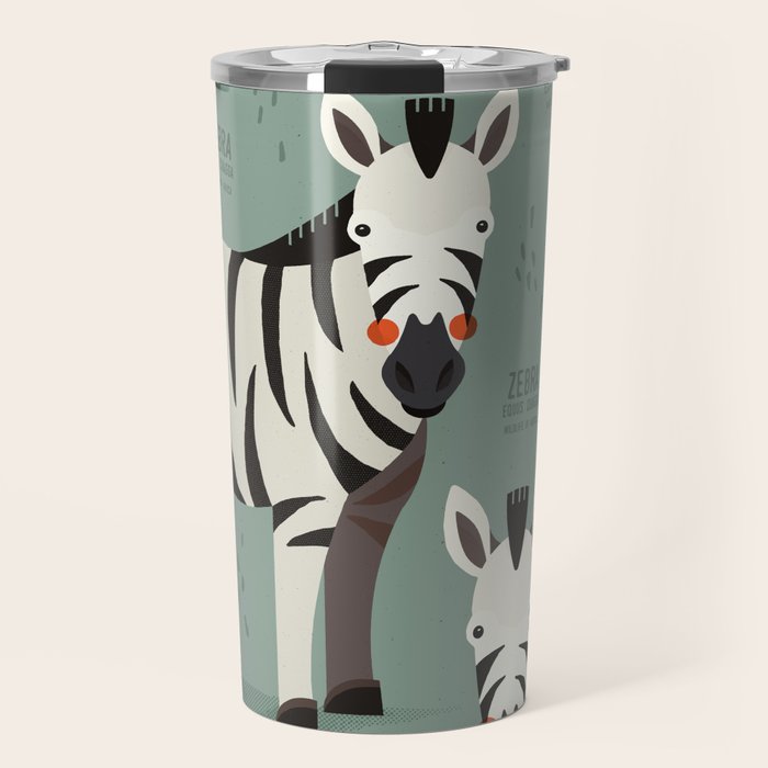 Zebra, Wildlife of Africa Travel Mug Gallery Image 1