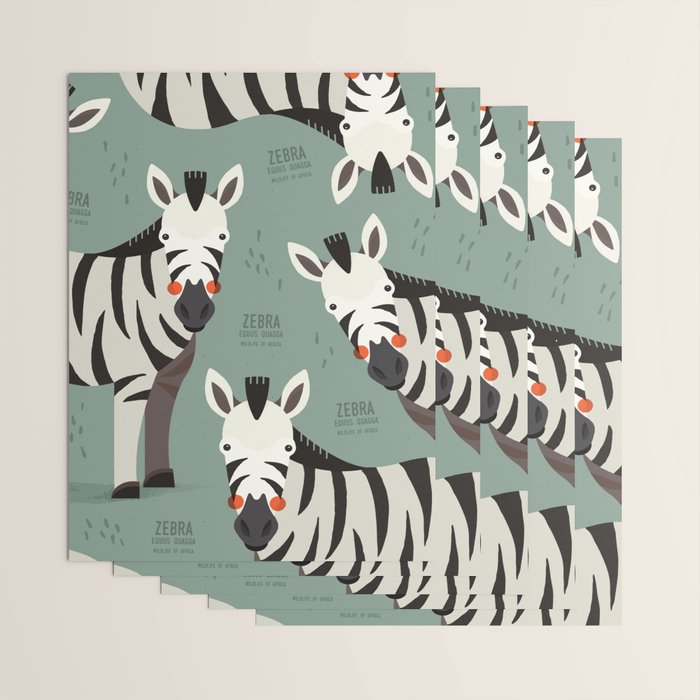 Zebra, Wildlife of Africa Wrapping Paper Gallery Image 3
