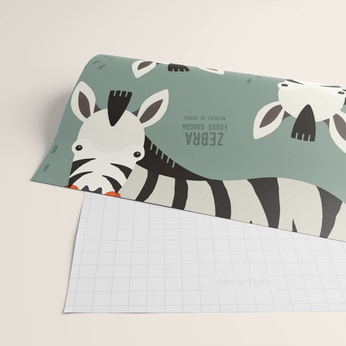 Zebra, Wildlife of Africa Wrapping Paper Gallery Image 2