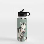 Zebra, Wildlife of Africa Water Bottle Gallery Image 1