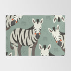 Zebra, Wildlife of Africa Rug Gallery Image 2