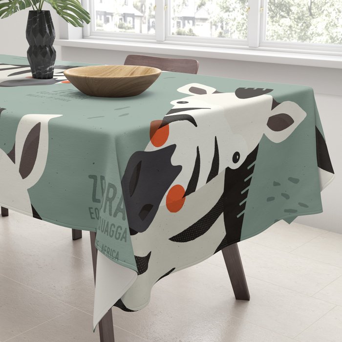 Zebra, Wildlife of Africa Tablecloth Gallery Image 3
