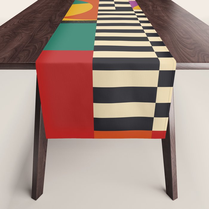 Geometric Movement Table Runner Gallery Image 1