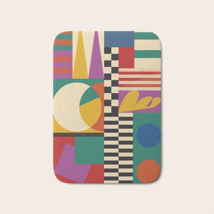 Geometric Movement Bath Mat Gallery Image 1