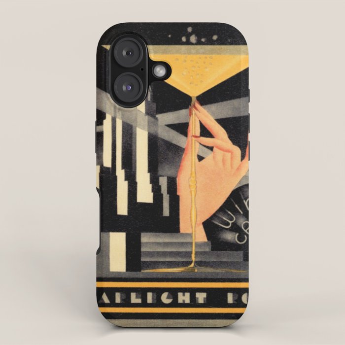 1930's Waldorf Astoria Hotel NYC The Starlight Roof, Champagne Wine Card Vintage Poster iPhone Case Gallery Image 1