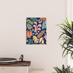 Block print leaves pattern Poster Gallery Image 2