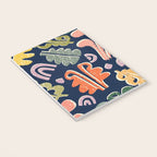 Block print leaves pattern Notebook Gallery Image 3