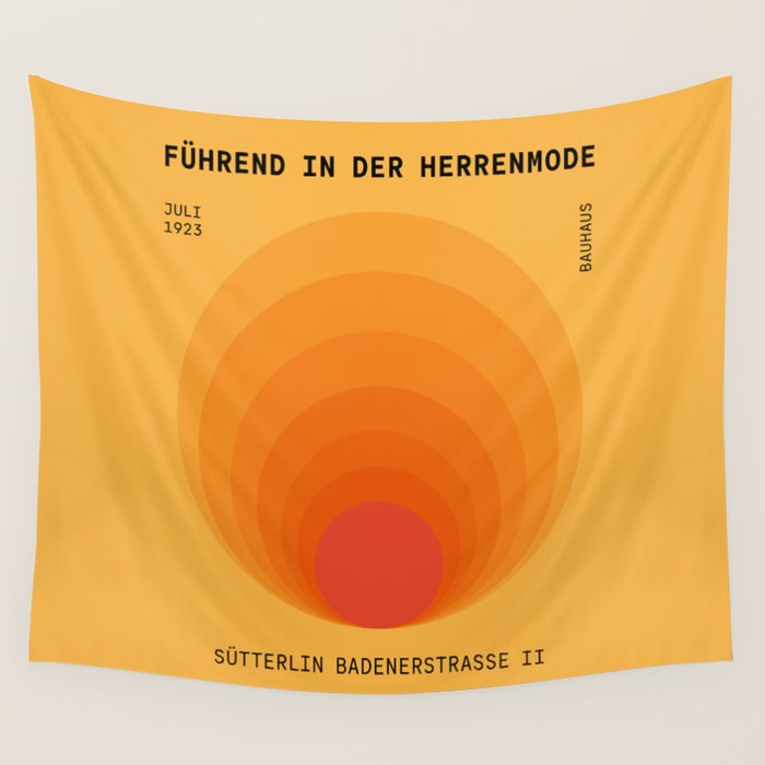 Sun Spiral | Bauhaus I Wall Tapestry Gallery Image 1