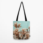 Cholla Cactus - Joshua Tree Desert Landscape, Nature Photography Tote Bag Gallery Image 2