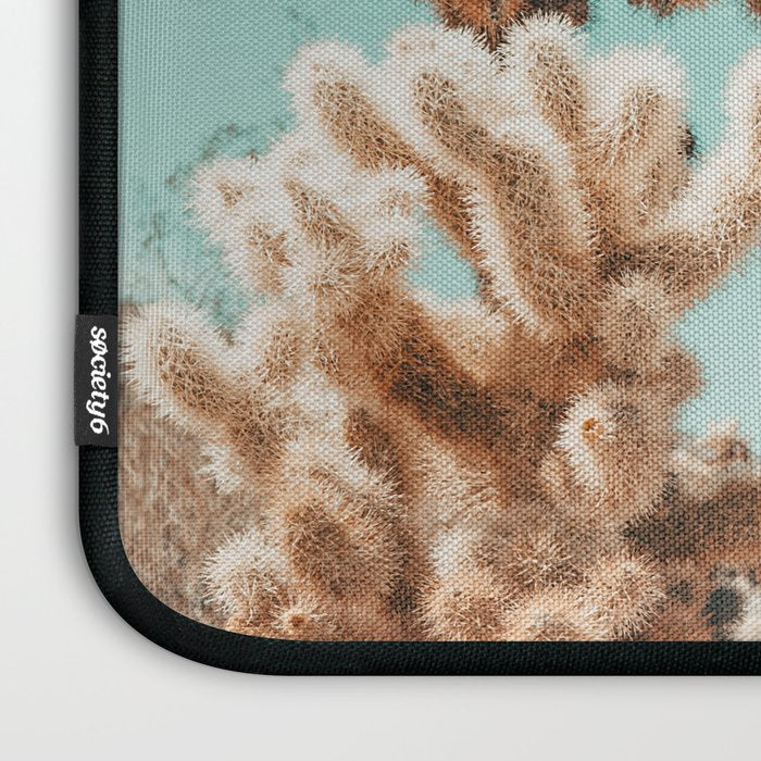 Cholla Cactus - Joshua Tree Desert Landscape, Nature Photography Laptop Sleeve Gallery Image 3