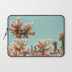 Cholla Cactus - Joshua Tree Desert Landscape, Nature Photography Laptop Sleeve Gallery Image 1