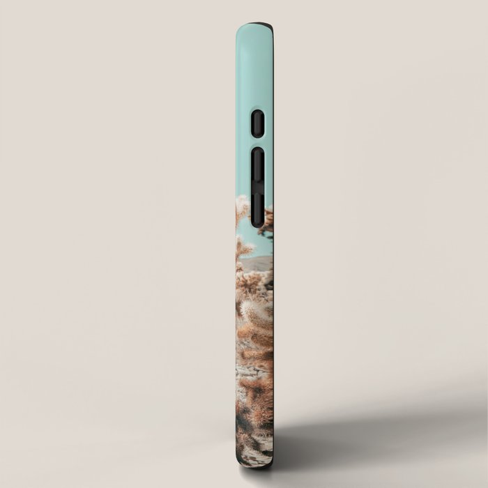 Cholla Cactus - Joshua Tree Desert Landscape, Nature Photography iPhone Case Gallery Image 2