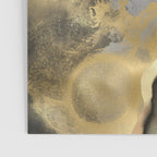 Gold and Black Modern Abstract Art Print Poster Gallery Image 3