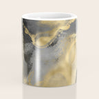 Gold and Black Modern Abstract Art Print Coffee Mug Gallery Image 4