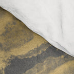 Gold and Black Modern Abstract Art Print Comforter Gallery Image 4