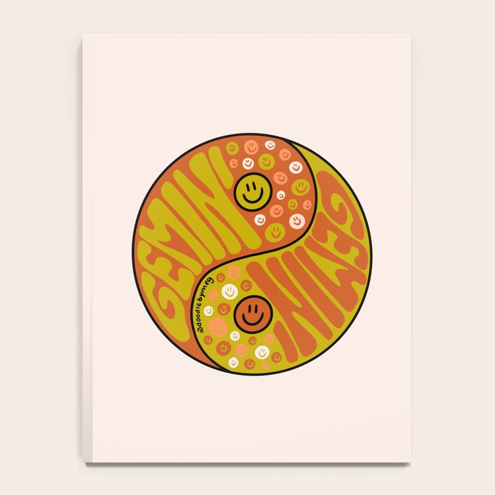 Gemini Yin Yang Notebook Gallery Image 4