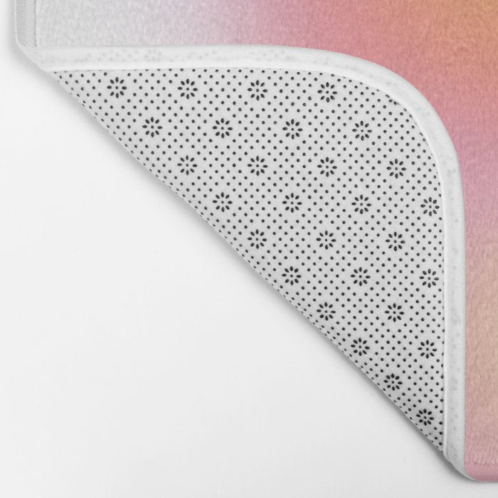 Modern soft blur gradient typography art Bath Mat Gallery Image 2