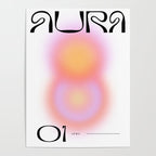 Modern soft blur gradient typography art Poster Gallery Image 4