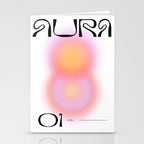 Modern soft blur gradient typography art Stationery Card Gallery Image 2