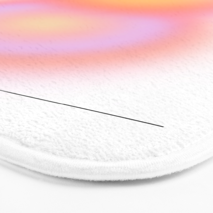 Modern soft blur gradient typography art Bath Mat Gallery Image 3
