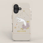 Aquarius Zodiac Sign iPhone Case Gallery Image 1