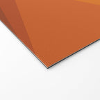 Geometric Triangles XI Retro Orange Welcome Mat Gallery Image 2