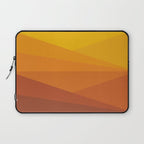 Geometric Triangles XI Retro Orange Laptop Sleeve Gallery Image 1