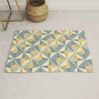 Kaleidoscope Tile Pattern XIV Neutral Earthy Pastel Rug Gallery Image 1