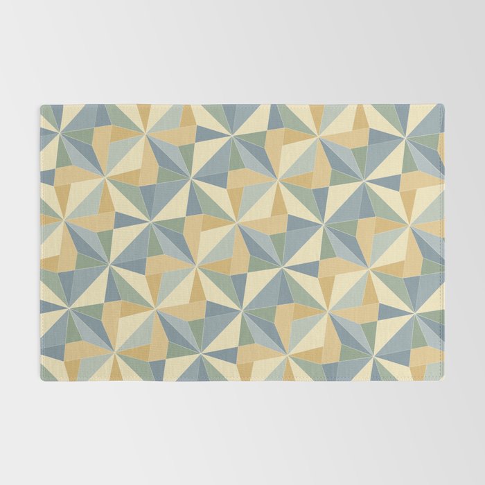 Kaleidoscope Tile Pattern XIV Neutral Earthy Pastel Rug Gallery Image 2