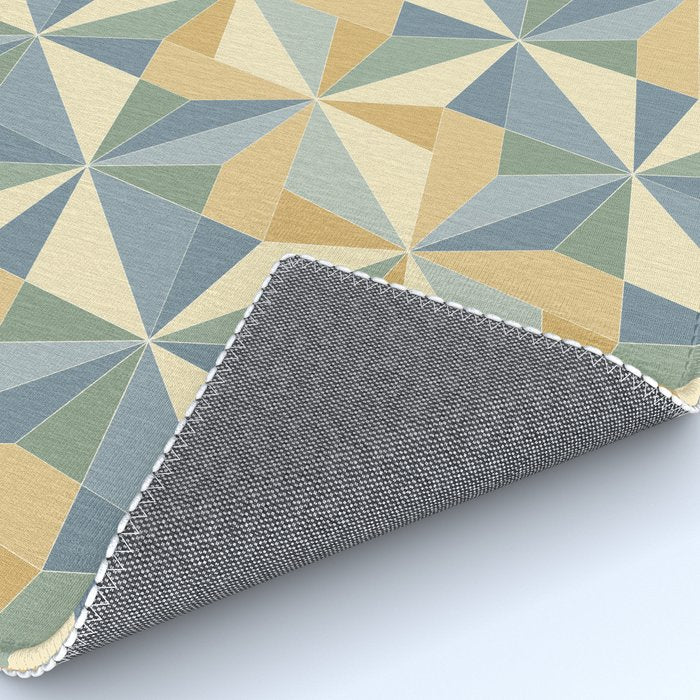 Kaleidoscope Tile Pattern XIV Neutral Earthy Pastel Rug Gallery Image 4