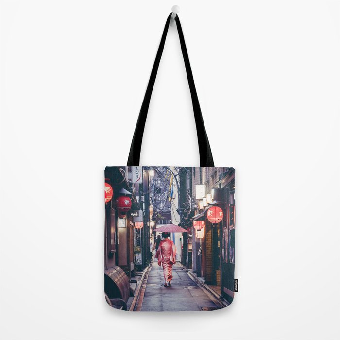 Geisha In Kyoto Tote Bag Gallery Image 2