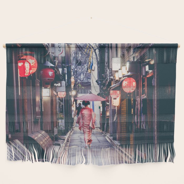 Geisha In Kyoto Wall Hanging Gallery Image 1