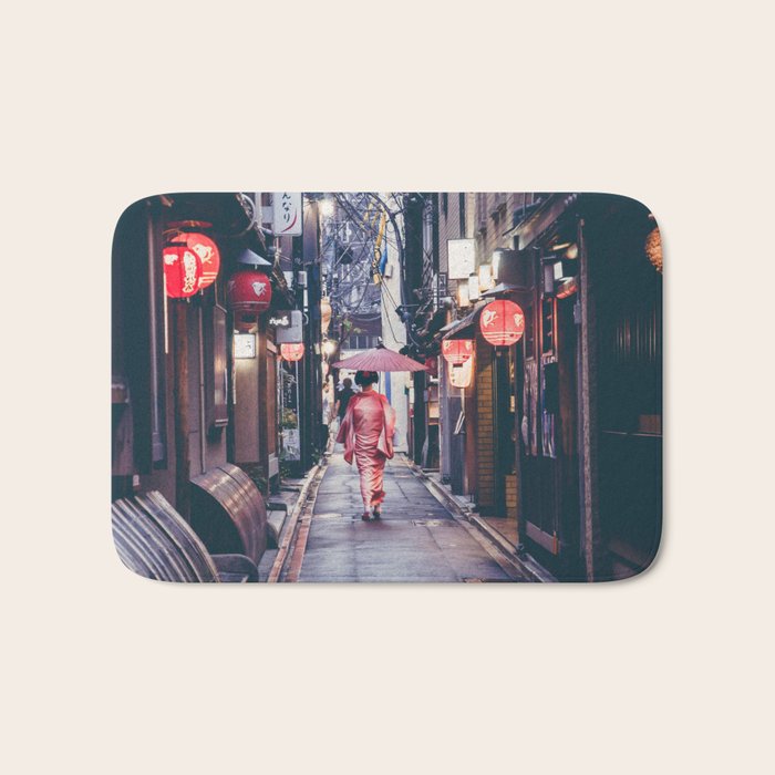 Geisha In Kyoto Bath Mat Gallery Image 1