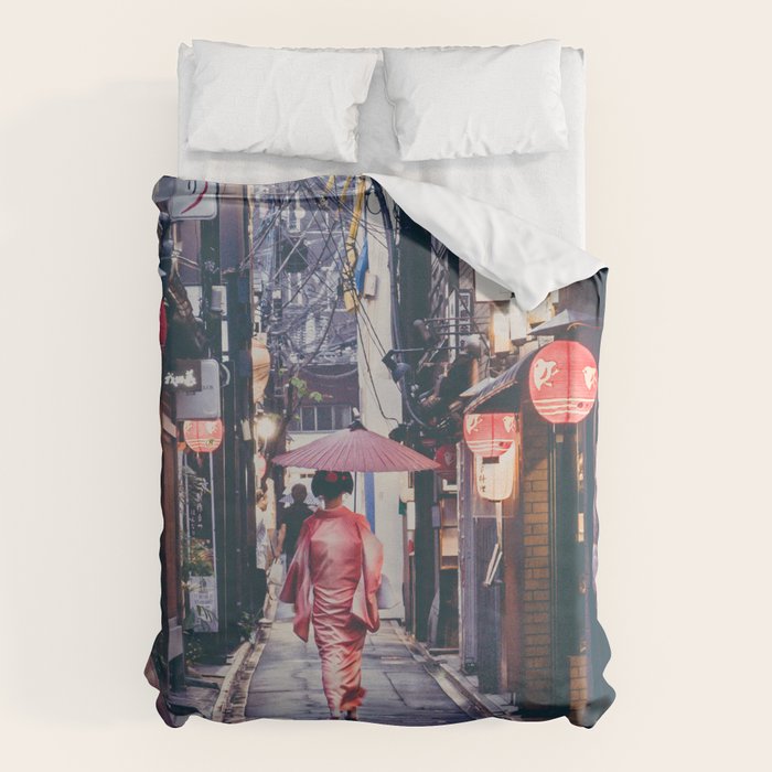 Geisha In Kyoto Duvet Cover Gallery Image 6