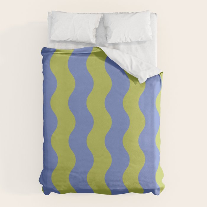 Striped Waves Retro Surf Duvet Cover Gallery Image 6