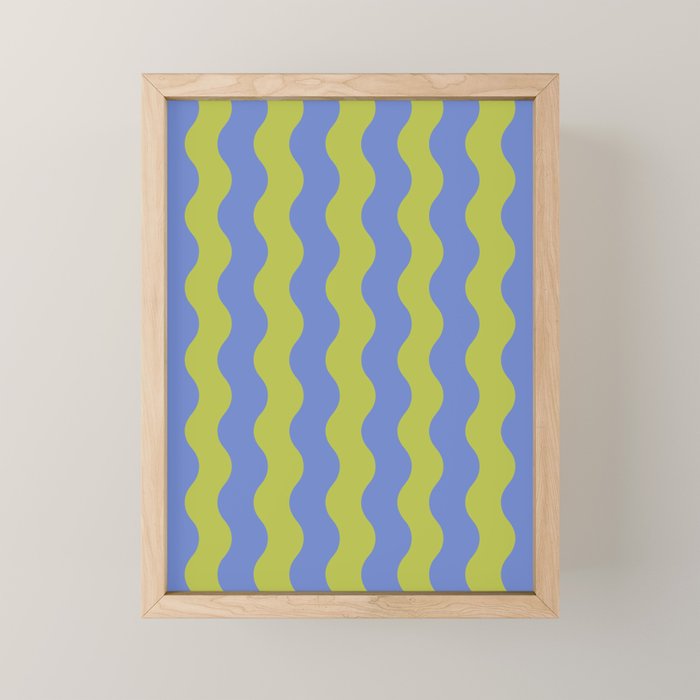 Striped Waves Retro Surf Mini Art Print Gallery Image 1