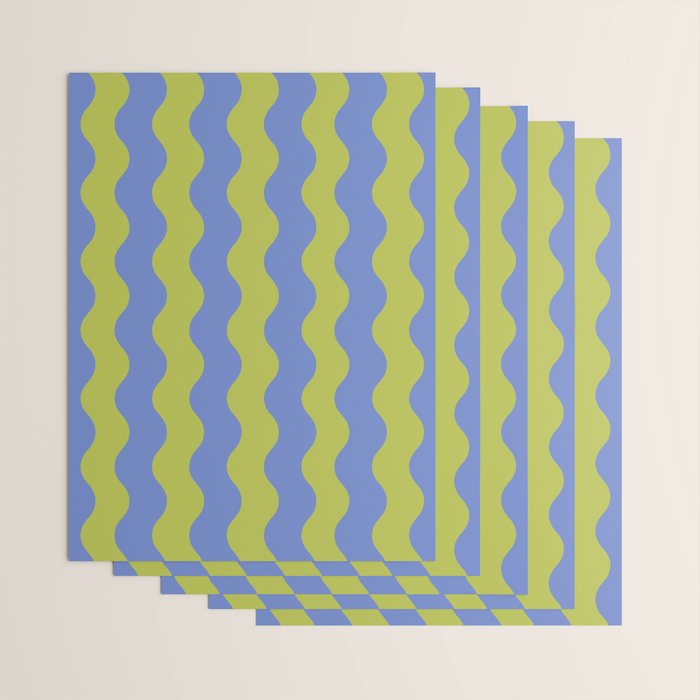 Striped Waves Retro Surf Wrapping Paper Gallery Image 3
