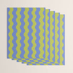 Striped Waves Retro Surf Wrapping Paper Gallery Image 3