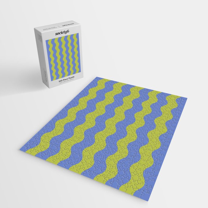 Striped Waves Retro Surf Jigsaw Puzzle Gallery Image 2