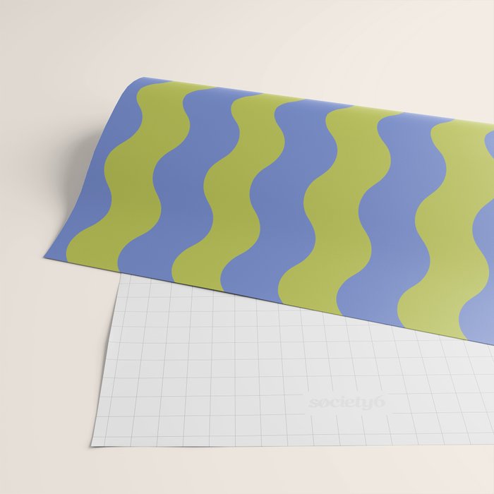 Striped Waves Retro Surf Wrapping Paper Gallery Image 2