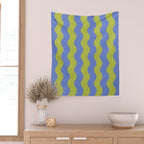 Striped Waves Retro Surf Wall Tapestry Gallery Image 2