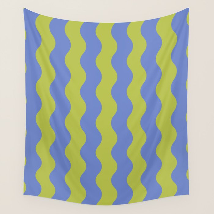 Striped Waves Retro Surf Wall Tapestry Gallery Image 4