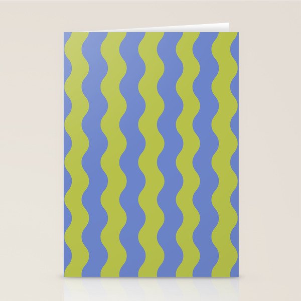 Striped Waves Retro Surf Stationery Card Gallery Image 1