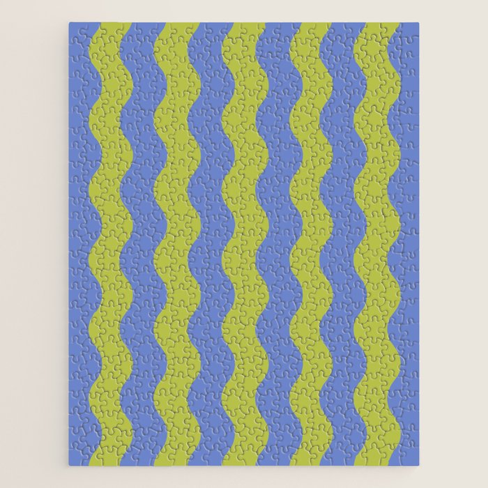 Striped Waves Retro Surf Jigsaw Puzzle Gallery Image 1