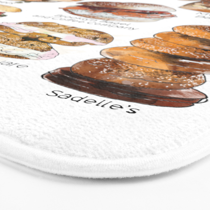 Bagels of New York City Bath Mat Gallery Image 3