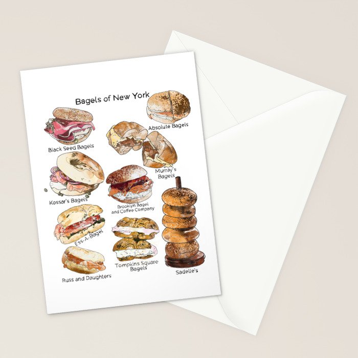 Bagels of New York City Stationery Card Gallery Image 2
